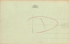 El hotel de Deauville Normandia de la POSTAL de la VENDIMIA florecio la playa entrada del hotel de Normandia