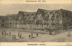 VINTAGE POSTCARD Deauville Normandy Hotel in 1912