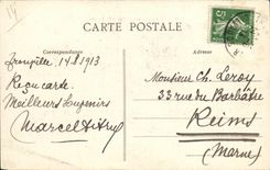 VINTAGE POSTCARD Deauville On Sea Normandy Hotel Gardens