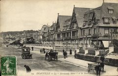 VINTAGE POSTCARD Deauville On Sea Normandy Hotel and the terrace