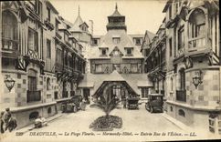 CPA Deauville la Plage Fleurie Normandy Hotel Entree Rue de l Ecluse