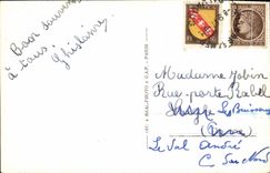 MODERN CARD Deauville Flowered Beach the Royal Hotel and gardens