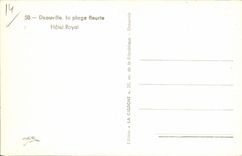 MODERN CARD Deauville the Flowered Beach Royal Hotel