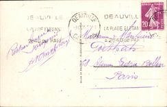 MODERN CARD Deauville the Flowered Beach the Royal one and Tennis