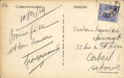 VINTAGE POSTCARD Deauville the Flowered Beach L Royal Hotel