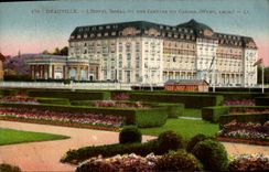 VINTAGE POSTCARD Deauville L Royal Hotel Seen Of the Gardens Of the Casino