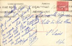 VINTAGE POSTCARD Deauville L Royal Hotel Seen Of the Gardens Of the Casino