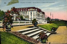 CPA Deauville Plage Fleurie Royal Hotel et Boulevard Cornuche