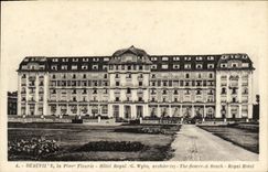 VINTAGE POSTCARD Deauville Plge Flowered Royal Hotel