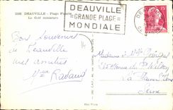 MODERN CARD Deauville Flowered Beach the Miniature golf