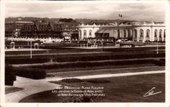 CPM Deauville Plage Fleurie Les Jardins le Casino et Hotel Normandy 