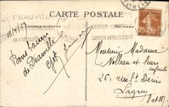 VINTAGE POSTCARD Deauville Plag Flowered Together of the Gardens seen of the Casino