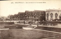 CPA Deauville Les Jardins et le Normandy Hotel