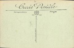 POSTAL Deauville de la VENDIMIA visto en los jardines