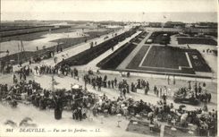 CPA Deauville Vue sur les Jardins