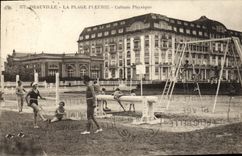 CPA Deauville La Plage Fleurie Culture Physique