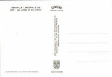 POSTAL MODERNA embarcaderos de Trouville Deauville y barcos de Voillers