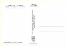 POSTAL MODERNA embarcaderos de Trouville Deauville y los barcos de los veleros