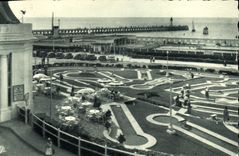 CPM Deauville La Plage Fleurie La Jetee et le Golf Miniature du Casino de Trouville 