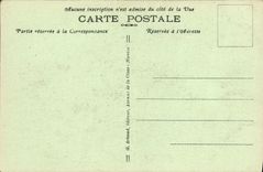 POSTAL Deauville de la VENDIMIA los embarcaderos florecidos de la playa