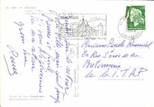 POSTAL MODERNA calle eMorny de Plac del ayuntamiento del casino de Deauville del casino