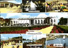 CPM Deauville Plage Fleurie Place de morny 