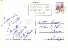 CPM Deauville Plage Fleurie Place de morny 