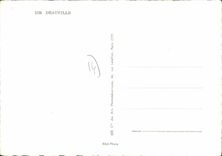 POSTAL MODERNA playa del casino de Deauville y barra del hotel real del hotel de Normandia del sol