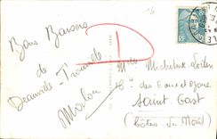 POSTAL MODERNA para recordar de Deauville