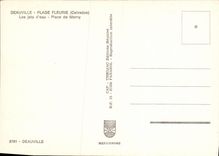 MODERN CARD Deauville Flowered Beach the jets D water Places of Morny