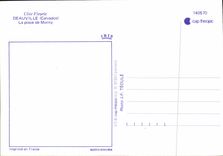 POSTAL MODERNA Deauville el lugar de Morny