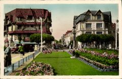 CPA Deauville Plage Fleurie Place Morny 