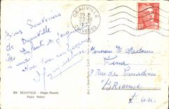 CPA Deauville Plage Fleurie Place Morny 