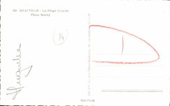 CPA Deauville La Plage Fleurie Place Morny