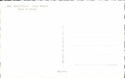 La POSTAL Deauville de la VENDIMIA florecio el lugar de la playa de Morny