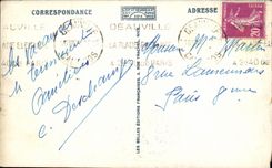 POSTAL Deauville Morny de la VENDIMIA y lugar Morny