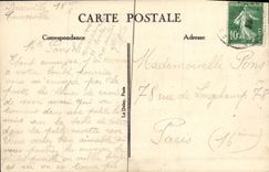 POSTAL Deauville de la VENDIMIA el lugar y el mercado de Morny