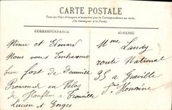 POSTAL Deauville de la VENDIMIA el lugar de la estacion vista en el automovil Deauville el periodico