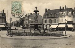CPA Deauville sur Mer La Place de Morny