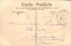 POSTAL Deauville de la VENDIMIA en el mar el lugar de Morny