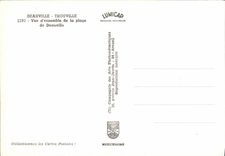 POSTAL MODERNA juego visto Deauville de la playa de Trouville D de Deauville