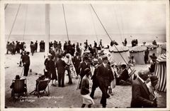 POSTAL MODERNA Deauville la playa florecida la playa