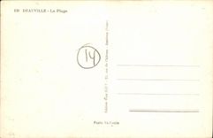 POSTAL MODERNA Deauville los ninos de la playa