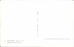 POSTAL MODERNA la playa de Deauville florecio ociosidad en la playa