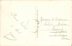 Pasillo de danza de Deauville de la POSTAL de la VENDIMIA en la playa