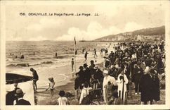 CPA Deauville la Plage Fleurie La Plage