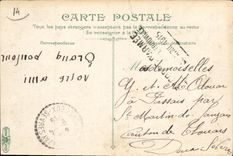 Ninos de Deauville de la POSTAL de la VENDIMIA que explotan la playa