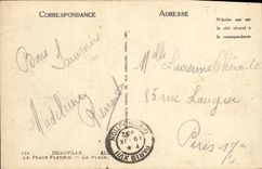 CPA Deauville La Plage Fleurie La Plage