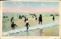 CPA Deauville La Plage Fleurie Les Bains