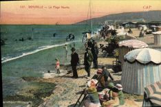 CPA Deauville La Plage fleurie